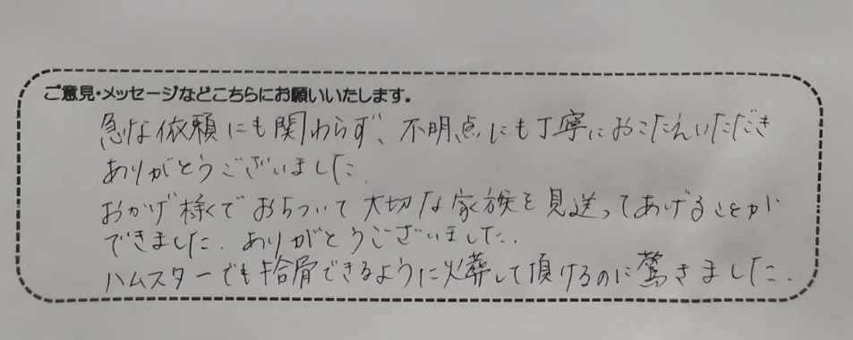 アンケート用紙