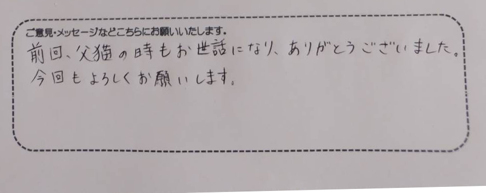 アンケート用紙